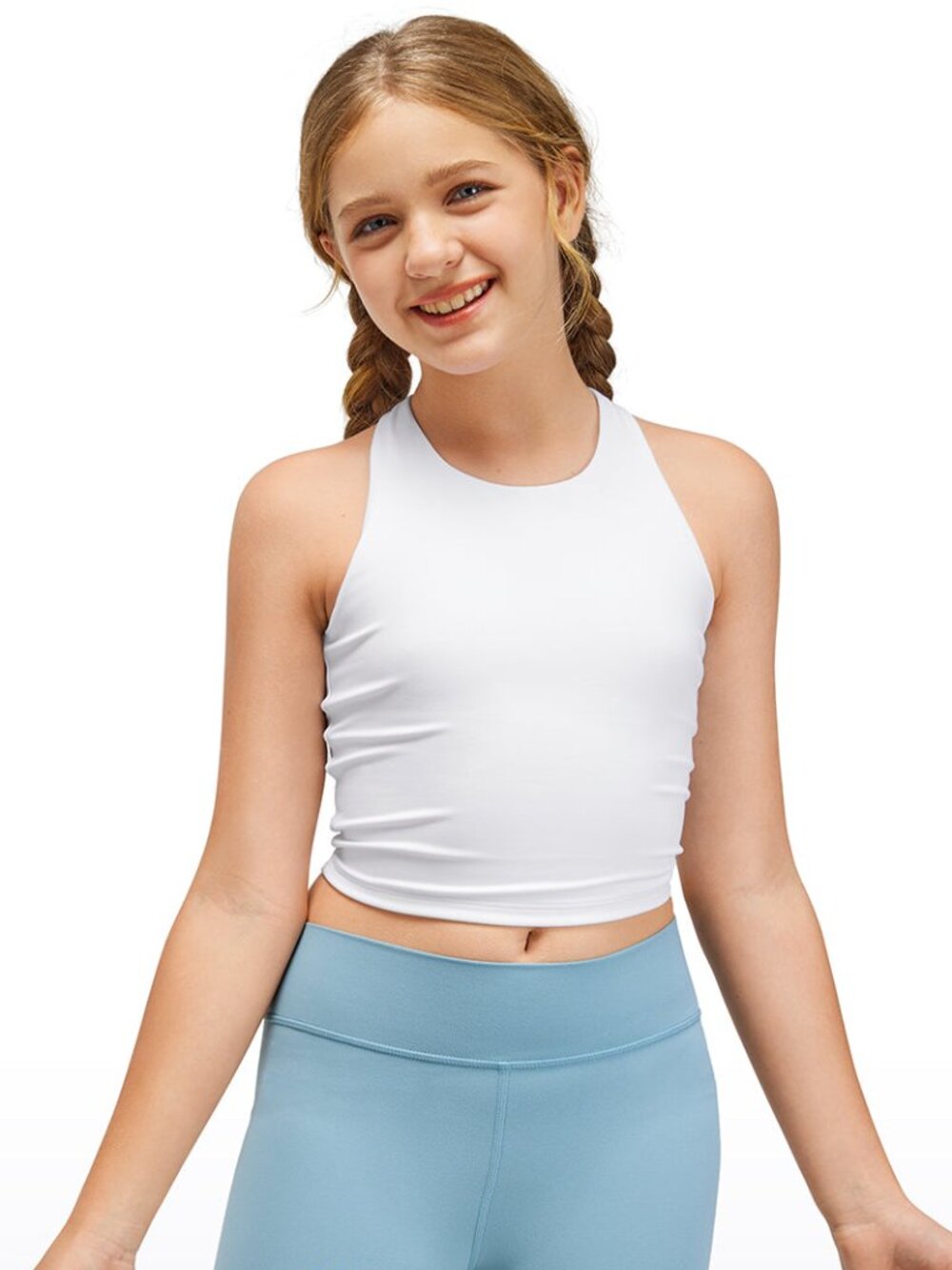 Butterluxe Girls Double Lined Racerback Tank Tops